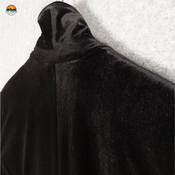 INC International Concepts Velvet Blazer Jacket Black Velour Women's Size XL - Picture 10 of 12